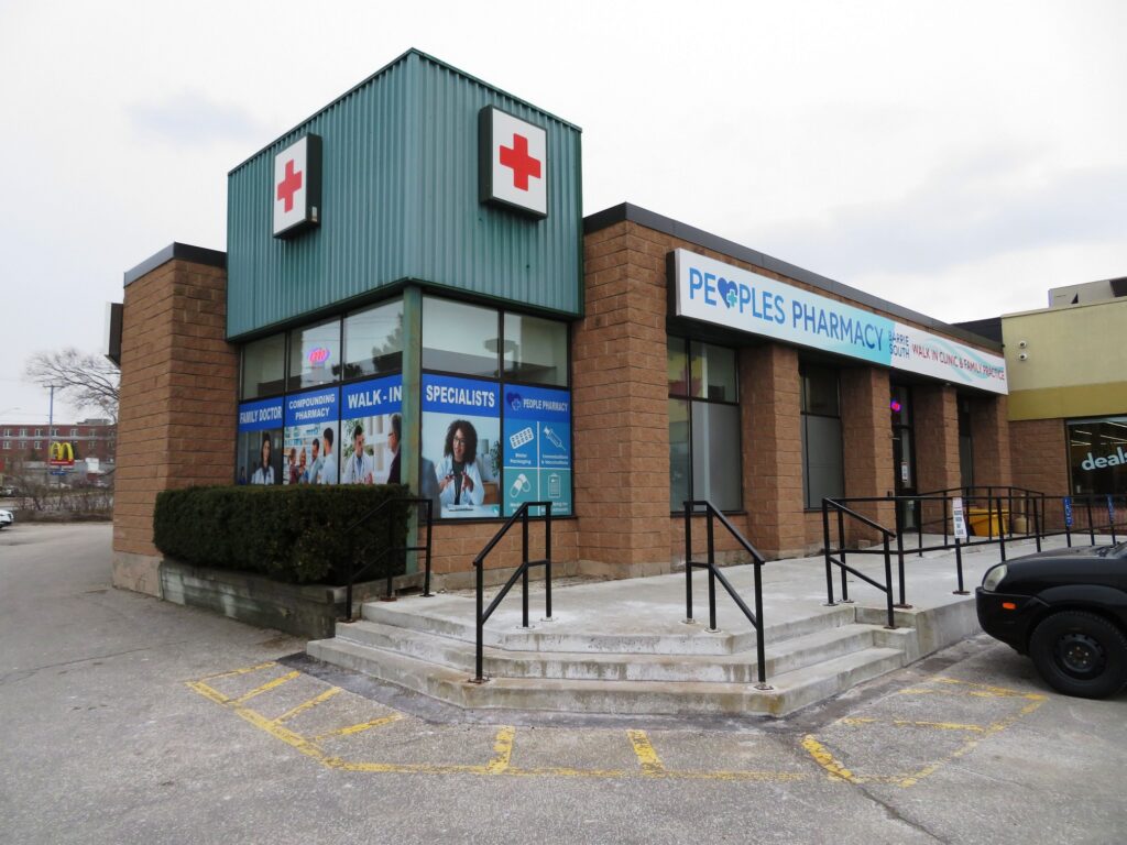 Interior of Barrie Peoples Pharmacy and South Barrie Clinic, 320 Yonge St.